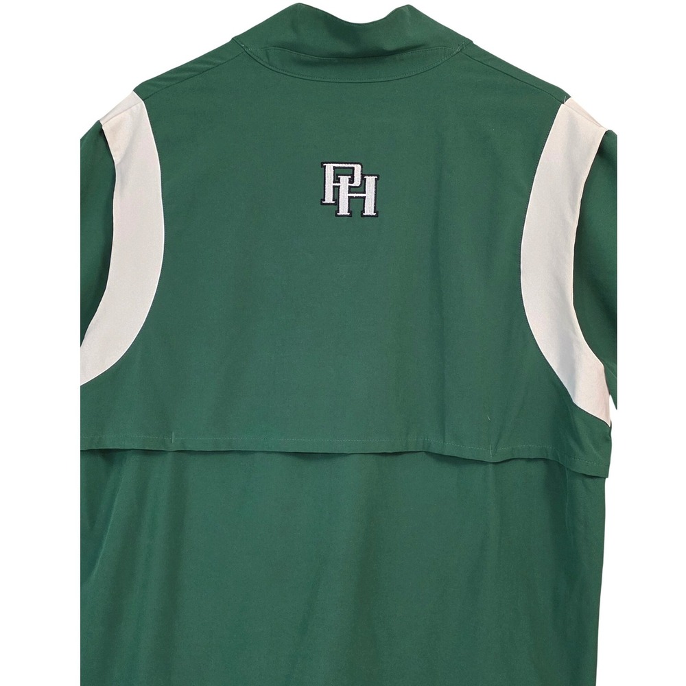 Nike Green PH Football Quarter Zip Short Sleeve Pullover Jacket Mens Large - Picture 3 of 8